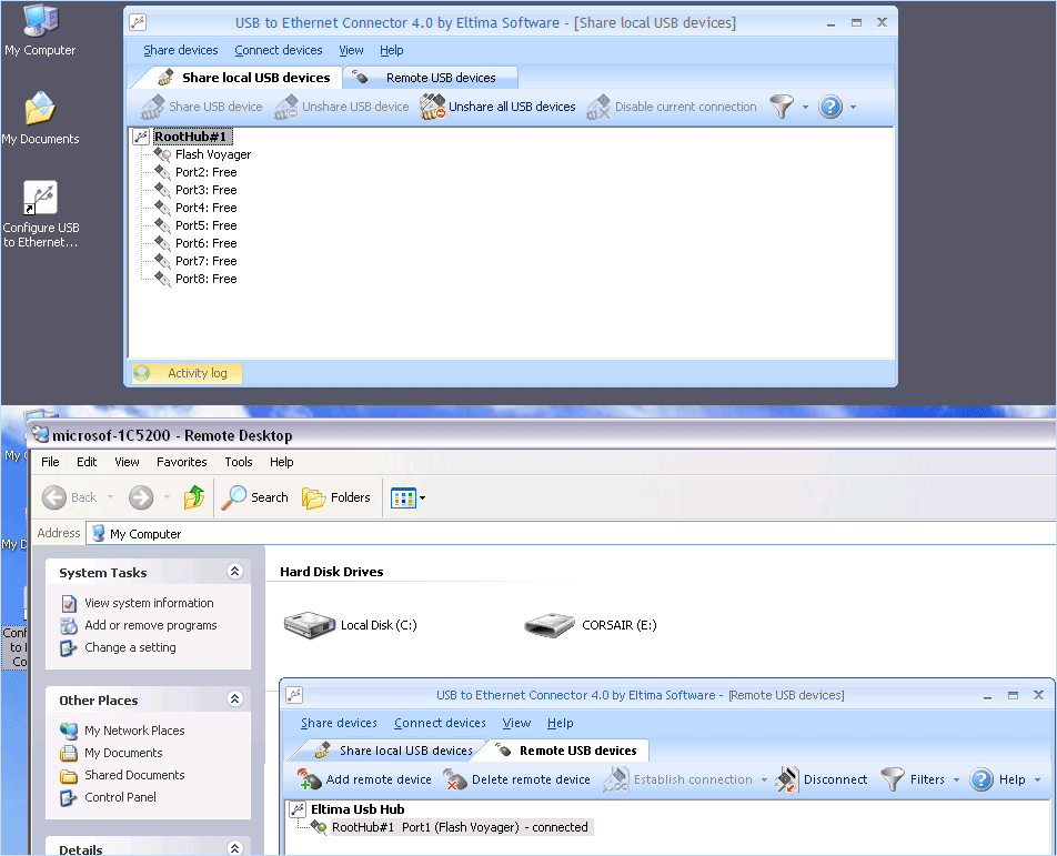 Usb over network