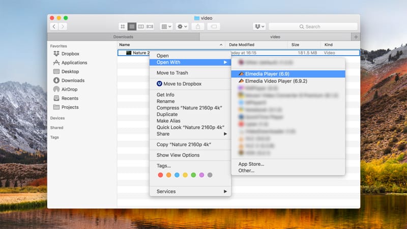 change the default application for a file type in os x
