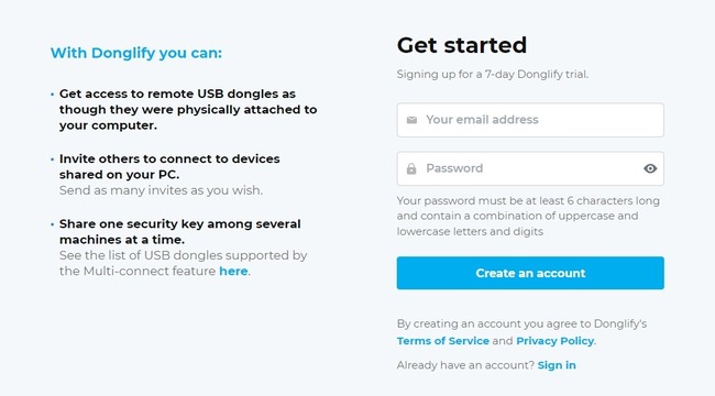  registra un account doglify