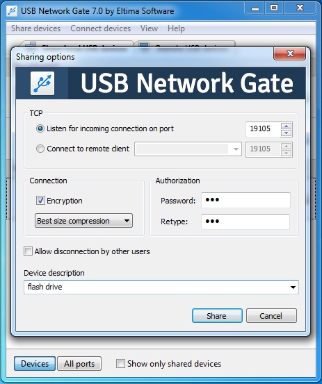 setting network usb partager Music musique pour de ADS la Instant RDX 150