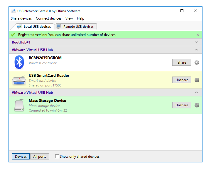 USB to LAN adapter hardware and software solution