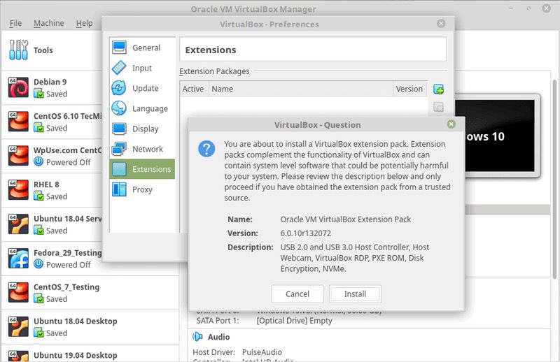 VirtualBox guide Connect USB to VirtualBox